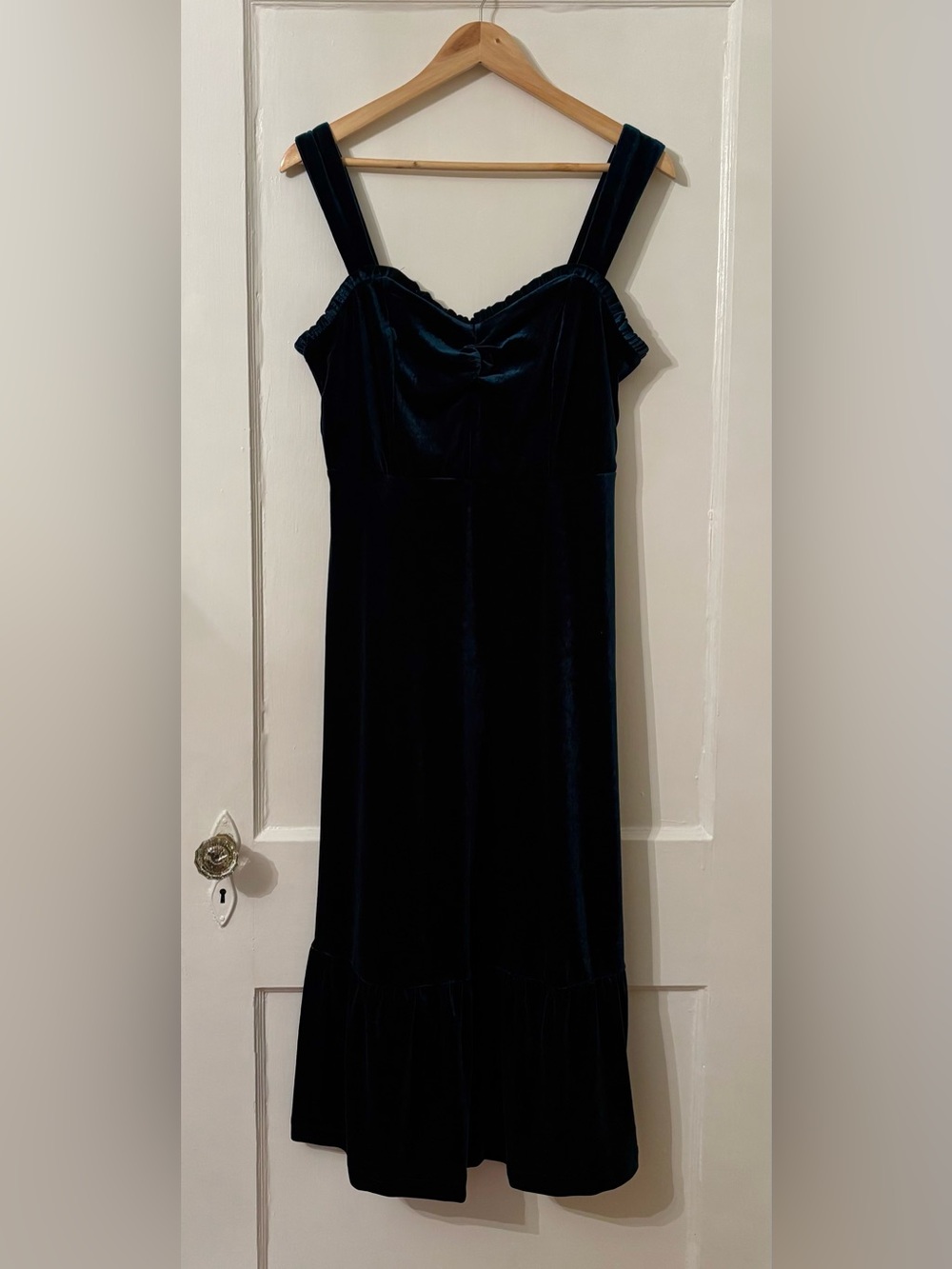 Betsey Johnson - Dark Green Velvet Dress